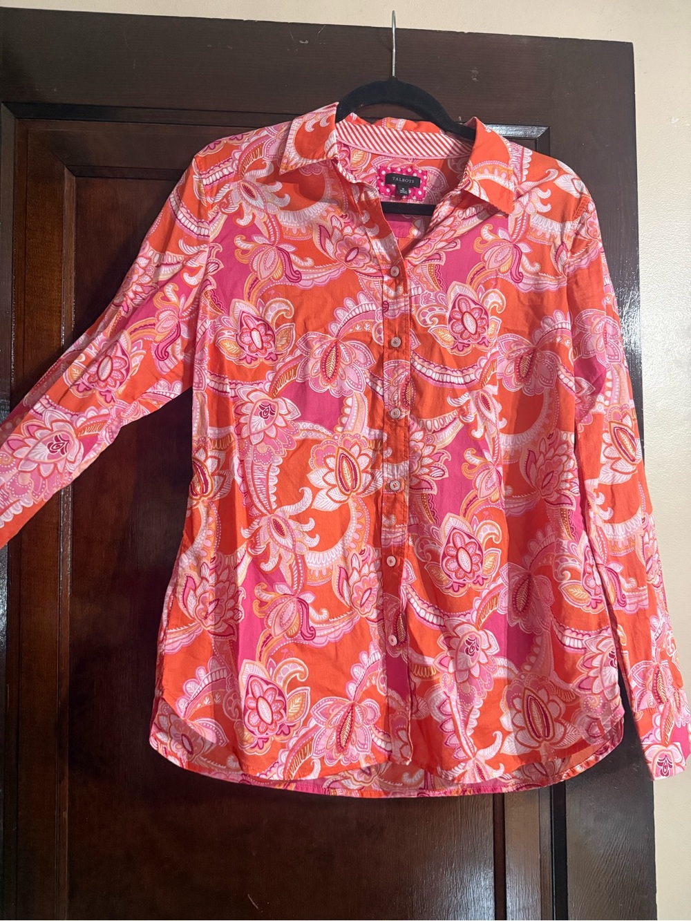 Colorful Talbots Women’s Blouse 🩷🧡